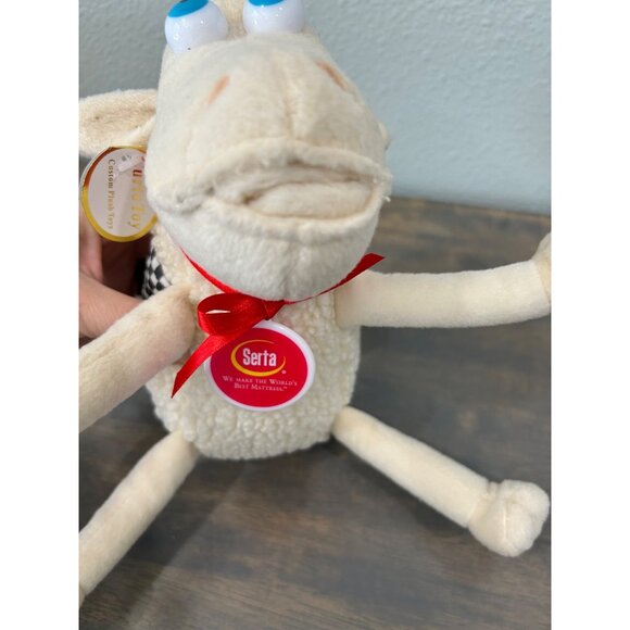 Serta Mattress Counting Sheep Plush Lamb Brent Sherman Nascar #49 With Tags - Picture 4 of 8